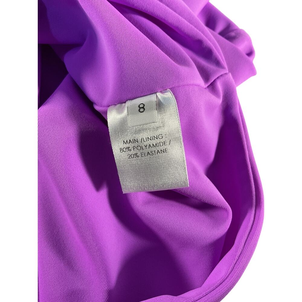 Alex Perry Sleek Purple Deren Crop Top Size US 4/ UK 8 - Picture 6 of 8